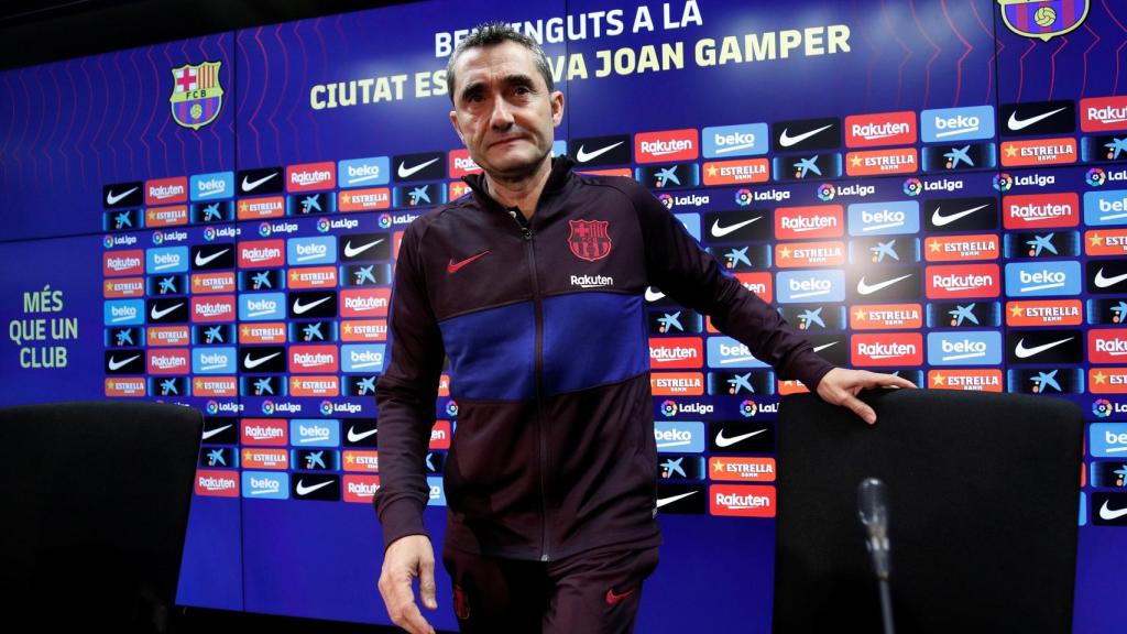 Ernesto Valverde, en rueda de prensa de La Liga