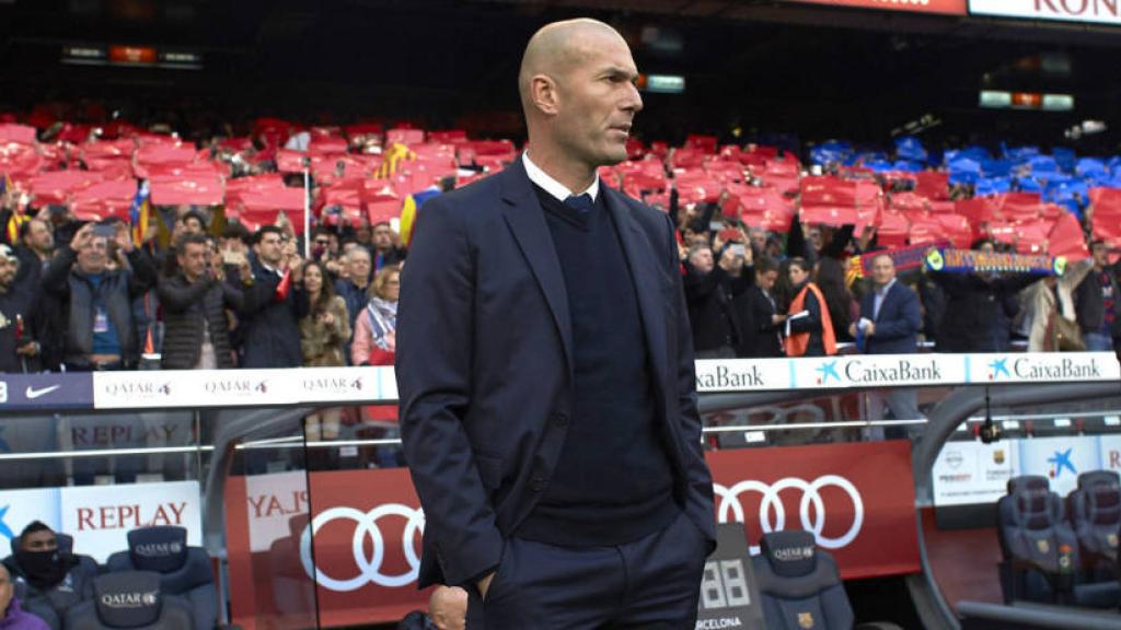 Zidane, en el Camp Nou