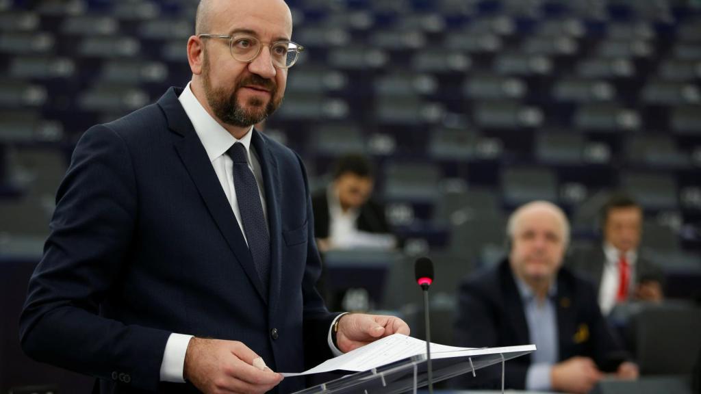 Charles Michel, este miércoles durante su primera comparecencia en la Eurocámara