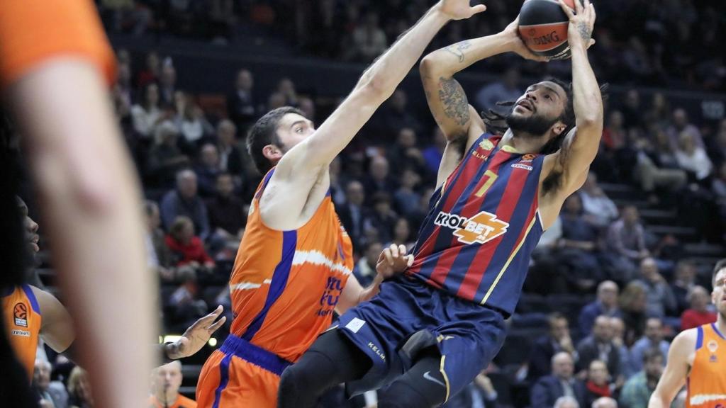 Pierra Henry, durante el partido de Euroliga entre Baskonia y Valencia Basket