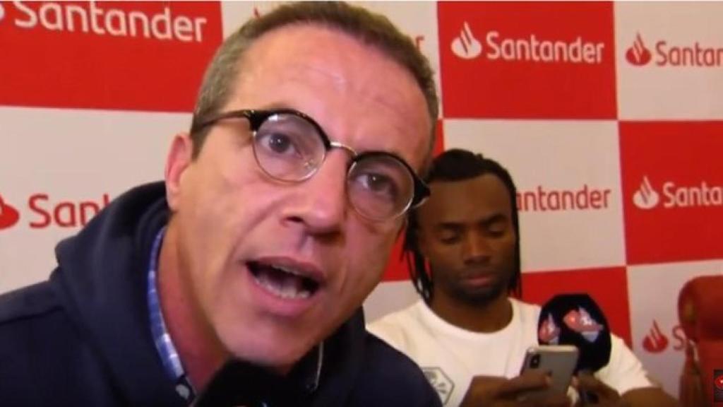 Cristóbal Soria, durante la retransmisión de El Clásico en El Chiringuito