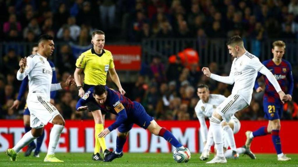 Fede Valverde y Casemiro en El Clásico