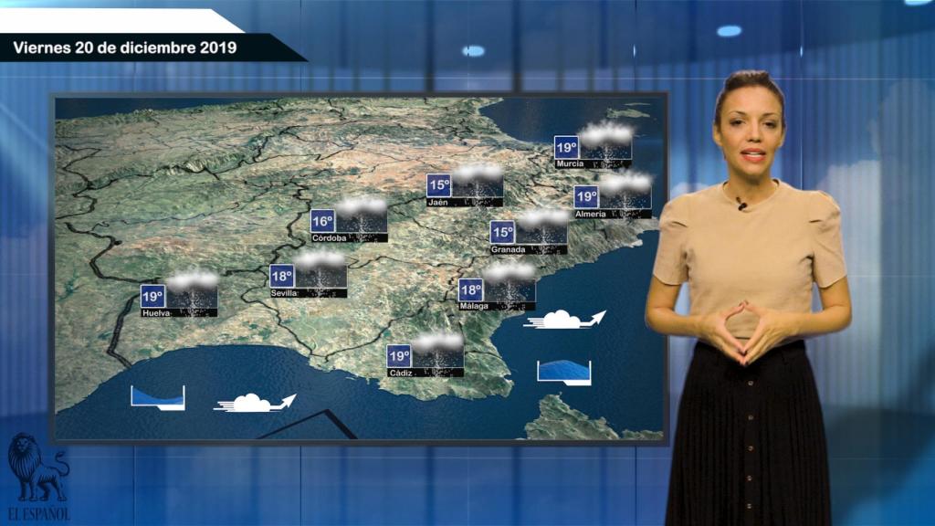 Fotograma de la predicción del tiempo de este viernes.