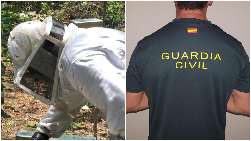 El guardia civil y apicultor, José P.