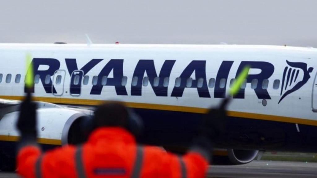 Un avión de Ryanair.