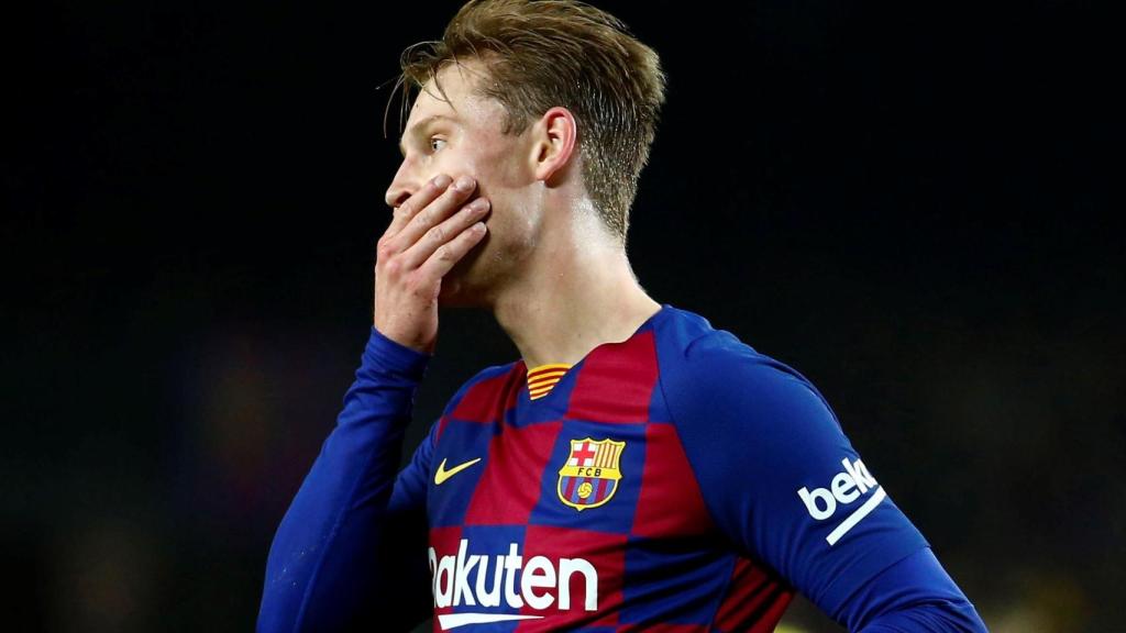 Frenkie De Jong, con el Barcelona