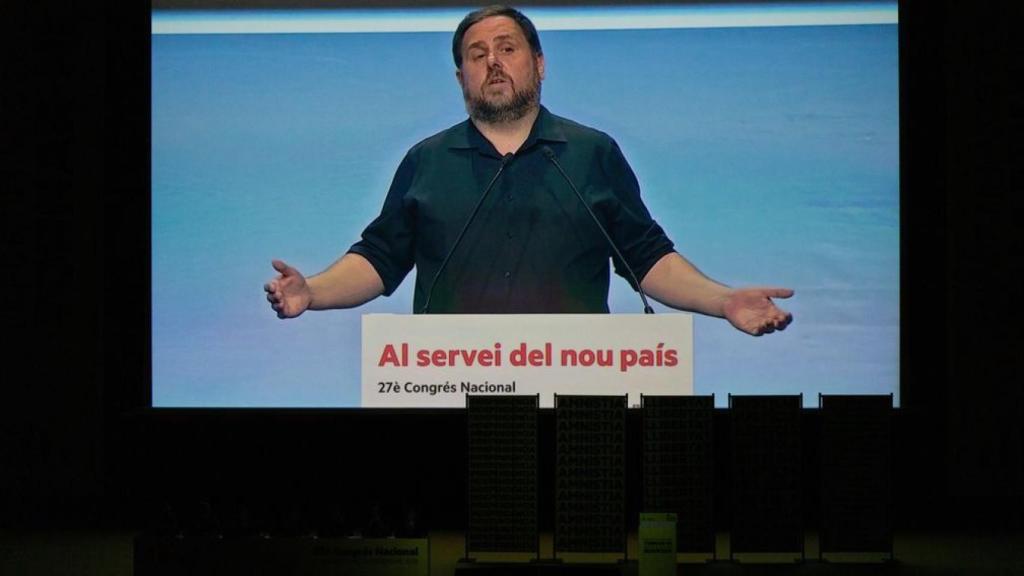 Imagen de Oriol Junqueras en el 28 Congrés Nacinal de ERC DAVID ZORRAKINO