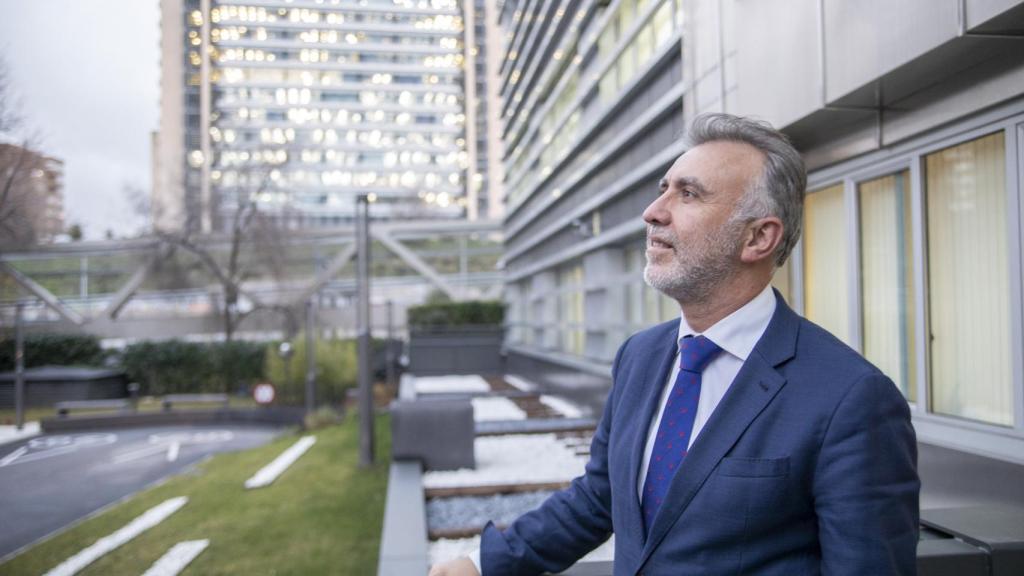 El presidente de Canarias, en Madrid esta semana.