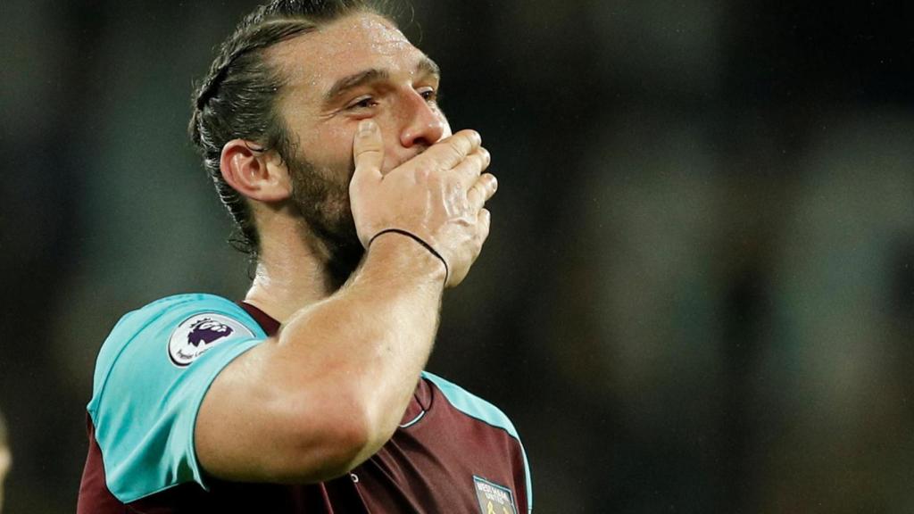 Andy Carroll, durante su etapa en el West Ham