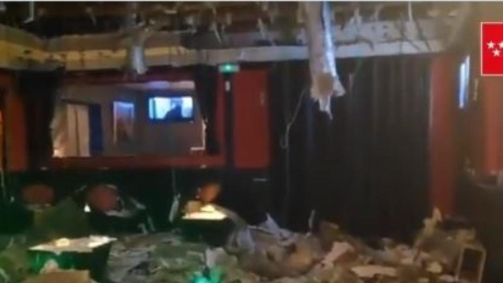 El techo de una discoteca en Aranjuez (Madrid)