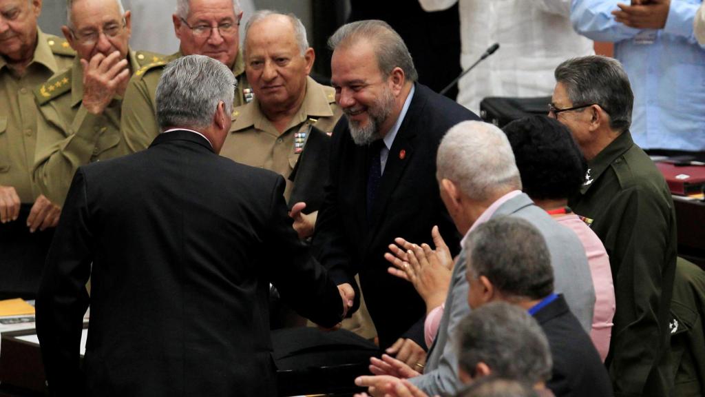 Manuel Marrero tras ser elegido primer ministro por unanimidad.
