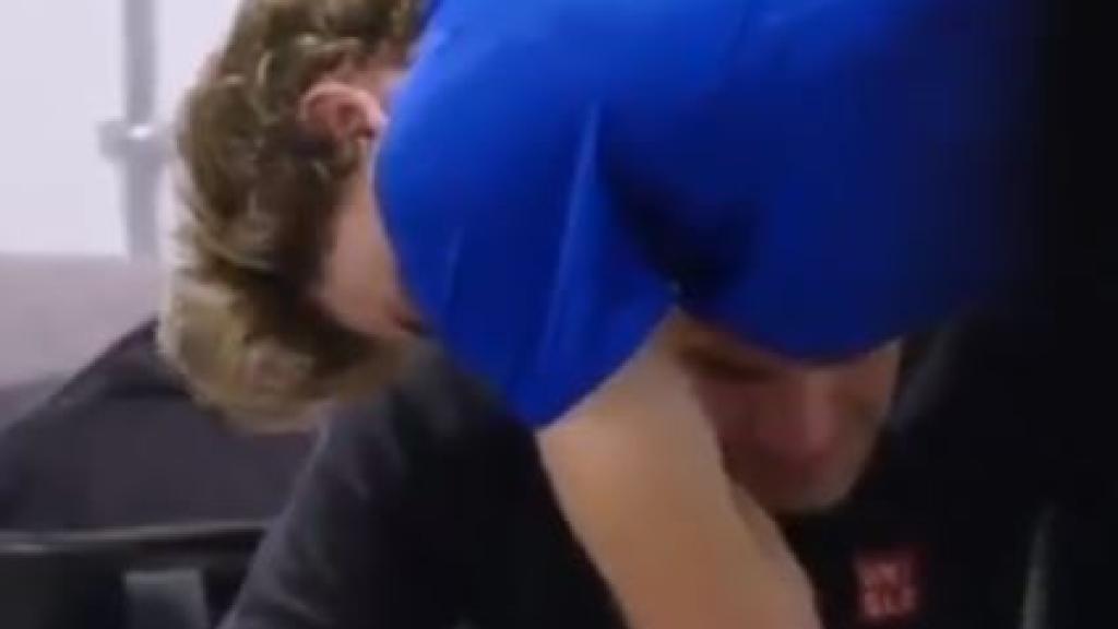 Federer llora desconsoladamente