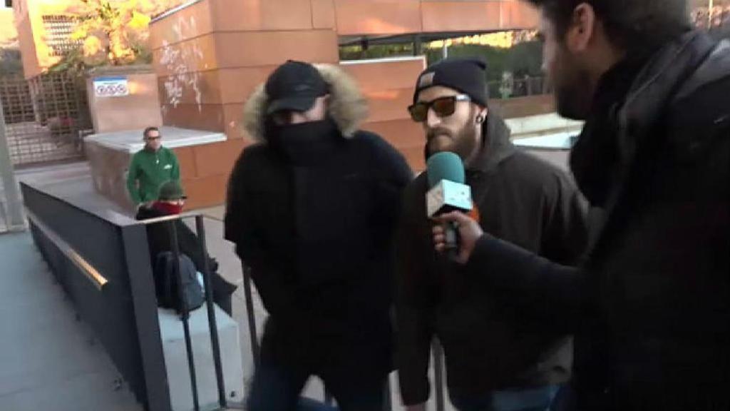 Sergio tras acudir a firmar a los Juzgados.