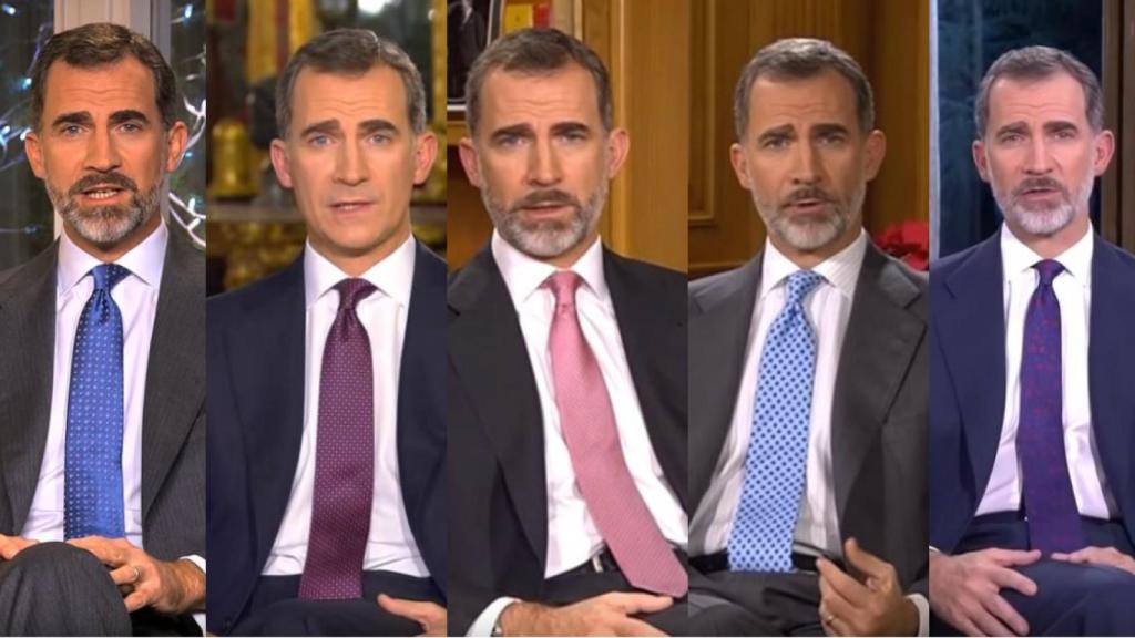 Felipe VI, de 2014 a 2018, los cinco discursos anteriores del Rey en Nochebuena.
