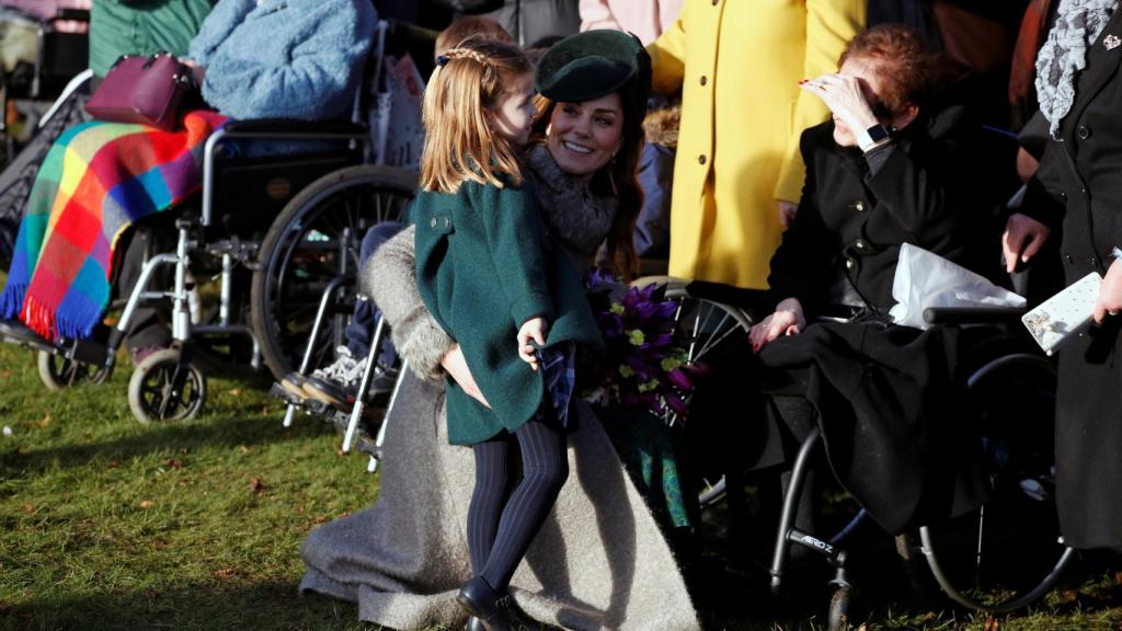 Kate Middelton con la princesa Charlotte.