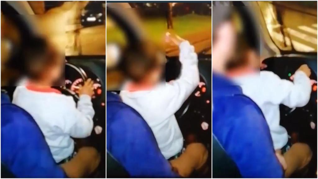 El menor va conduciendo encima de otro adulto. Los hechos han ocurrido en Navarra.