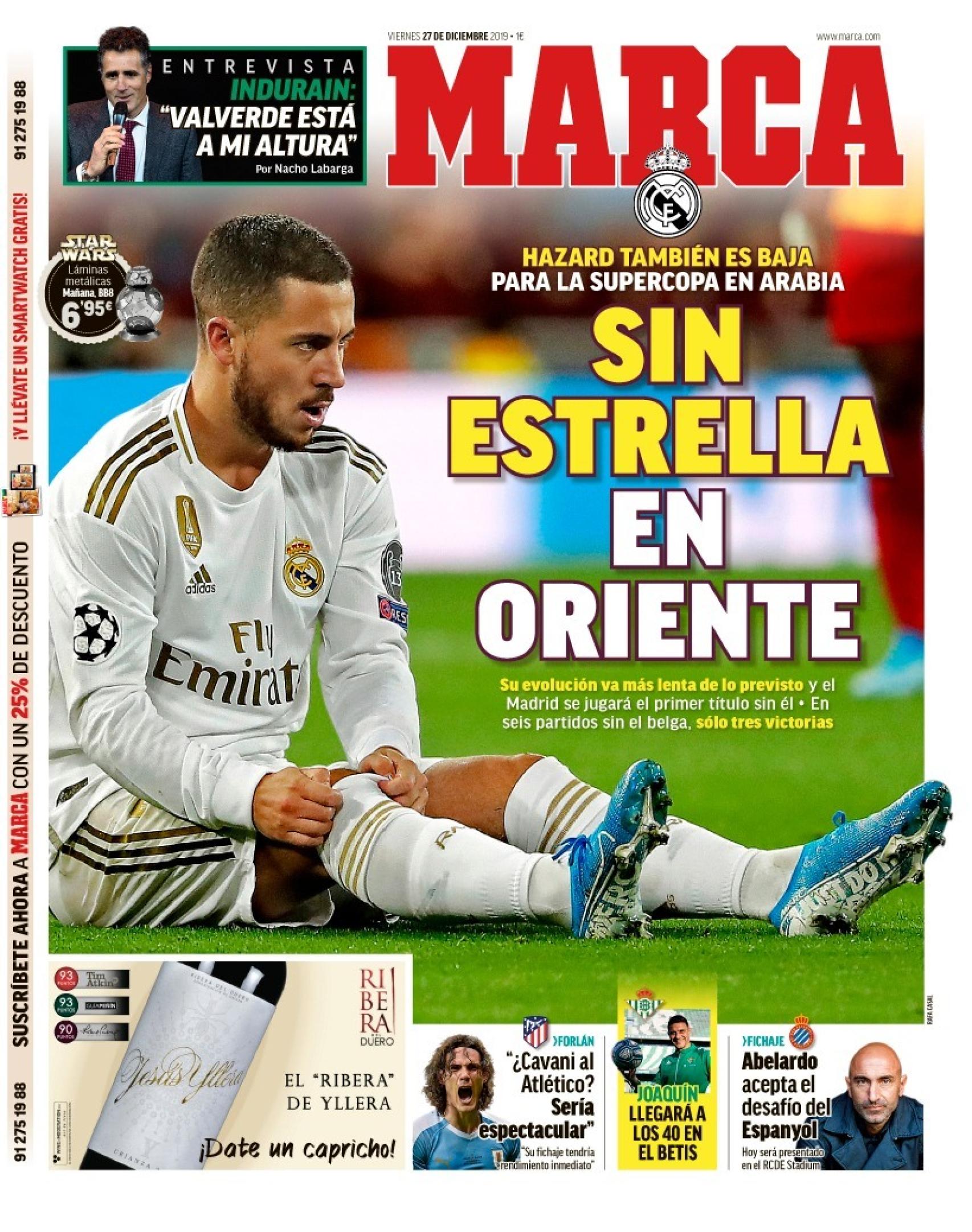Portada MARCA (27/12/2019)