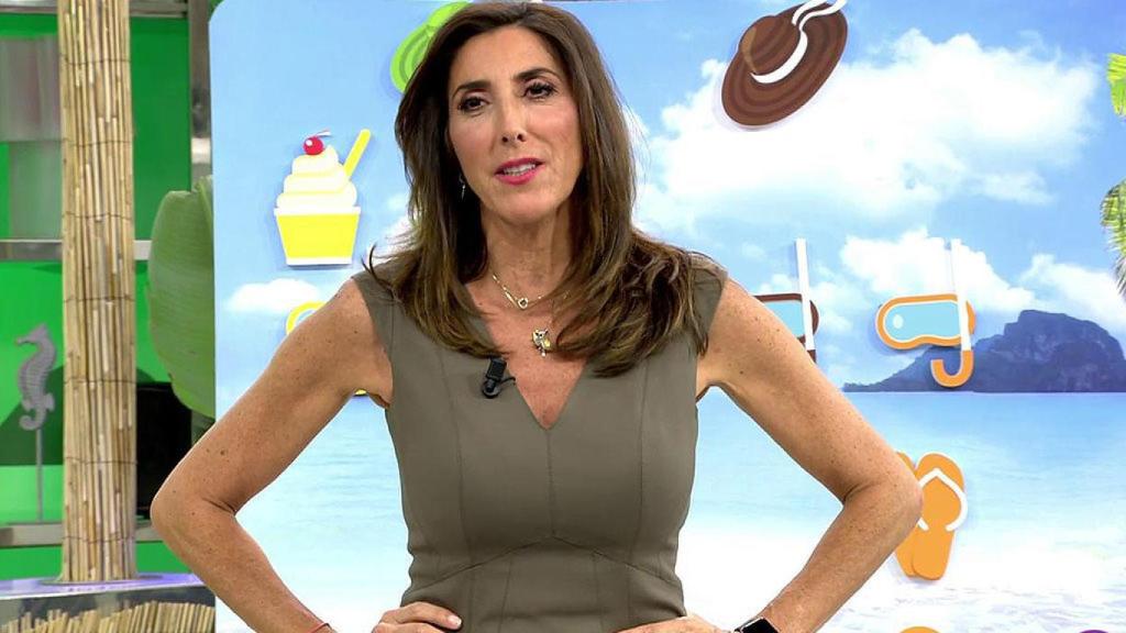 Paz Padilla explicando su dolencia en 'Sálvame'.