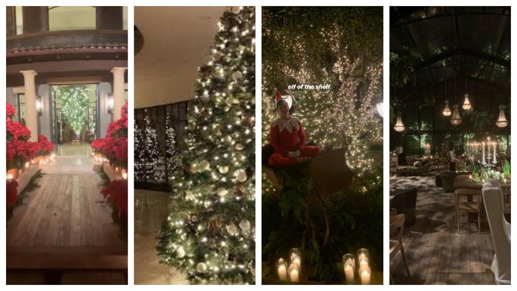 Detalles de la fiesta de Kourtney Kardashian por Navidad.