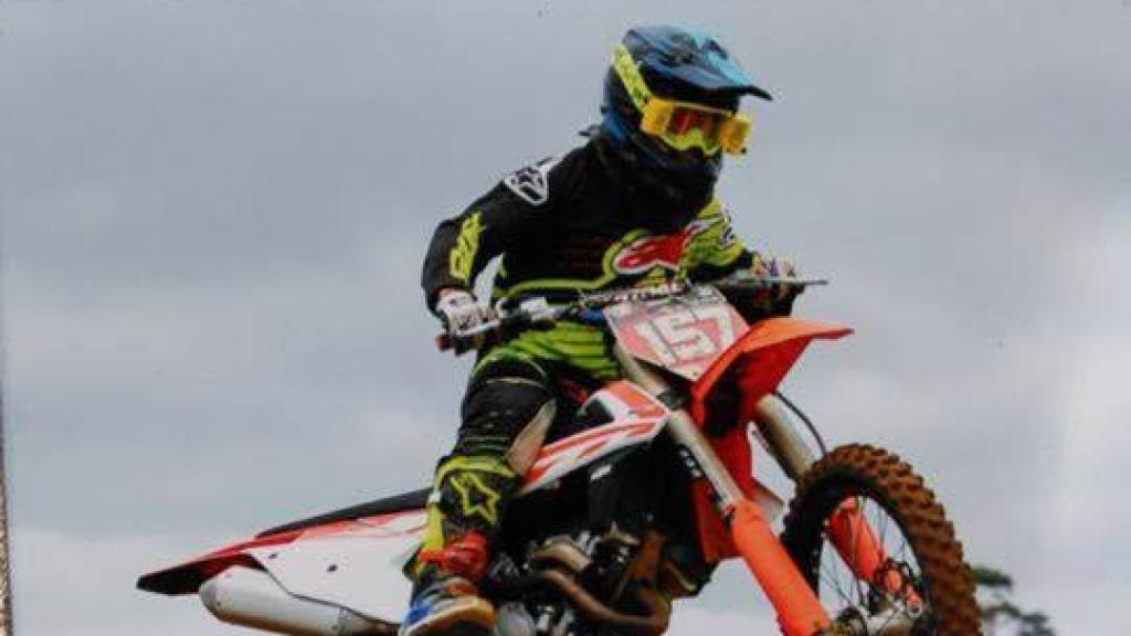 Imagen del piloto fallecido Tommy Lee Morris en las instalaciones de WildTracks MX donde corrió el joven fallecido.