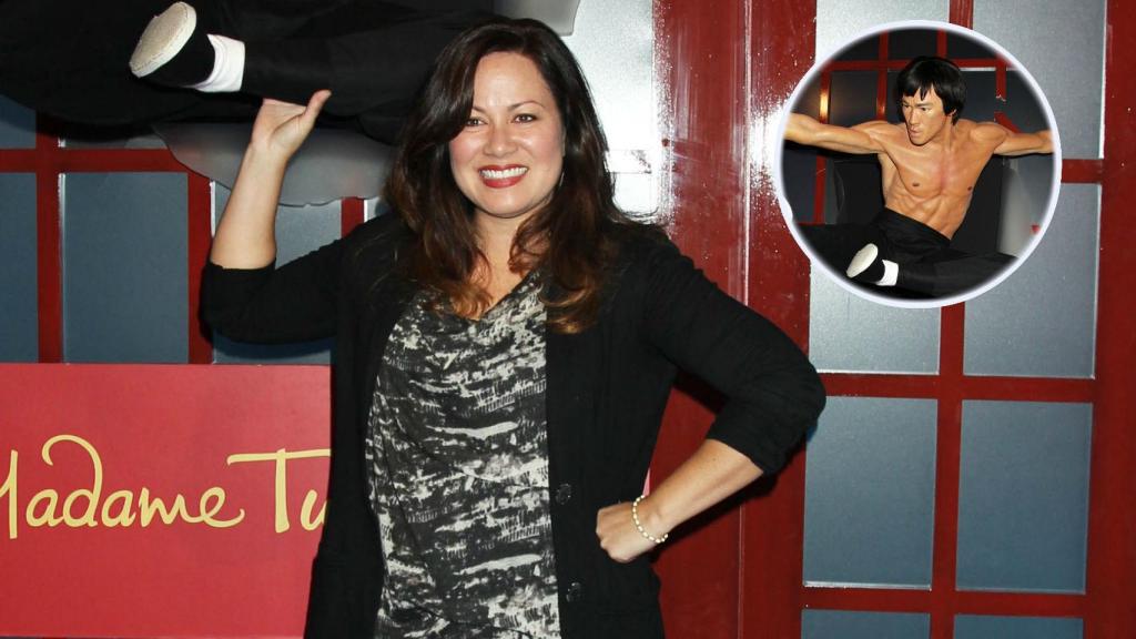 La hija Bruce Lee en montaje JALEOS.