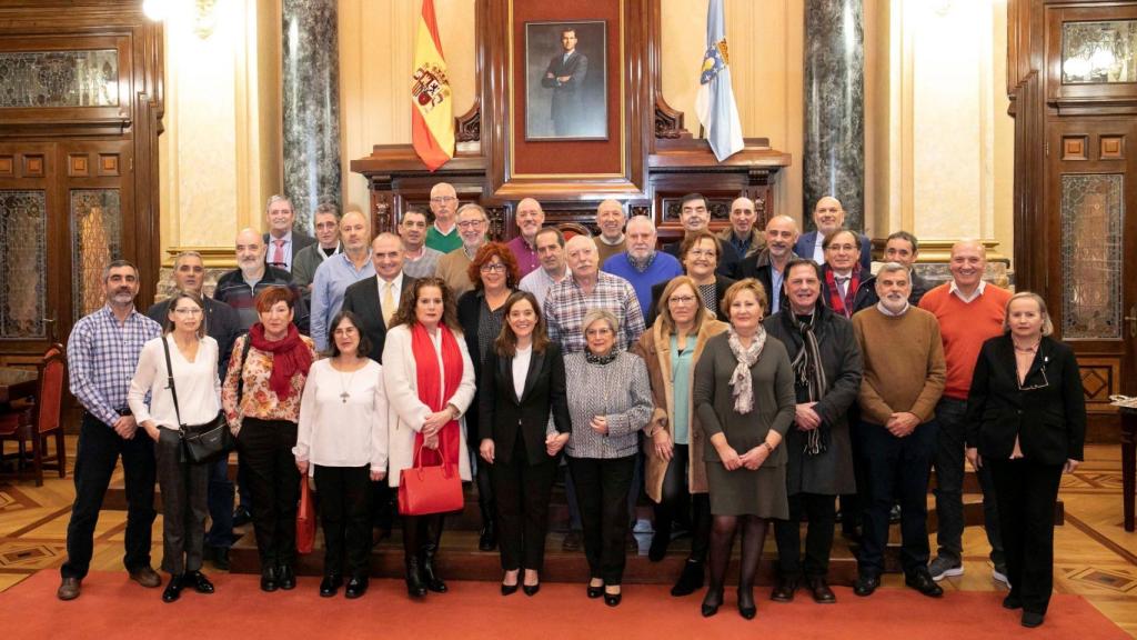 Homenaje a los 34 trabajadores del Concello de A Coruña que se jubilan