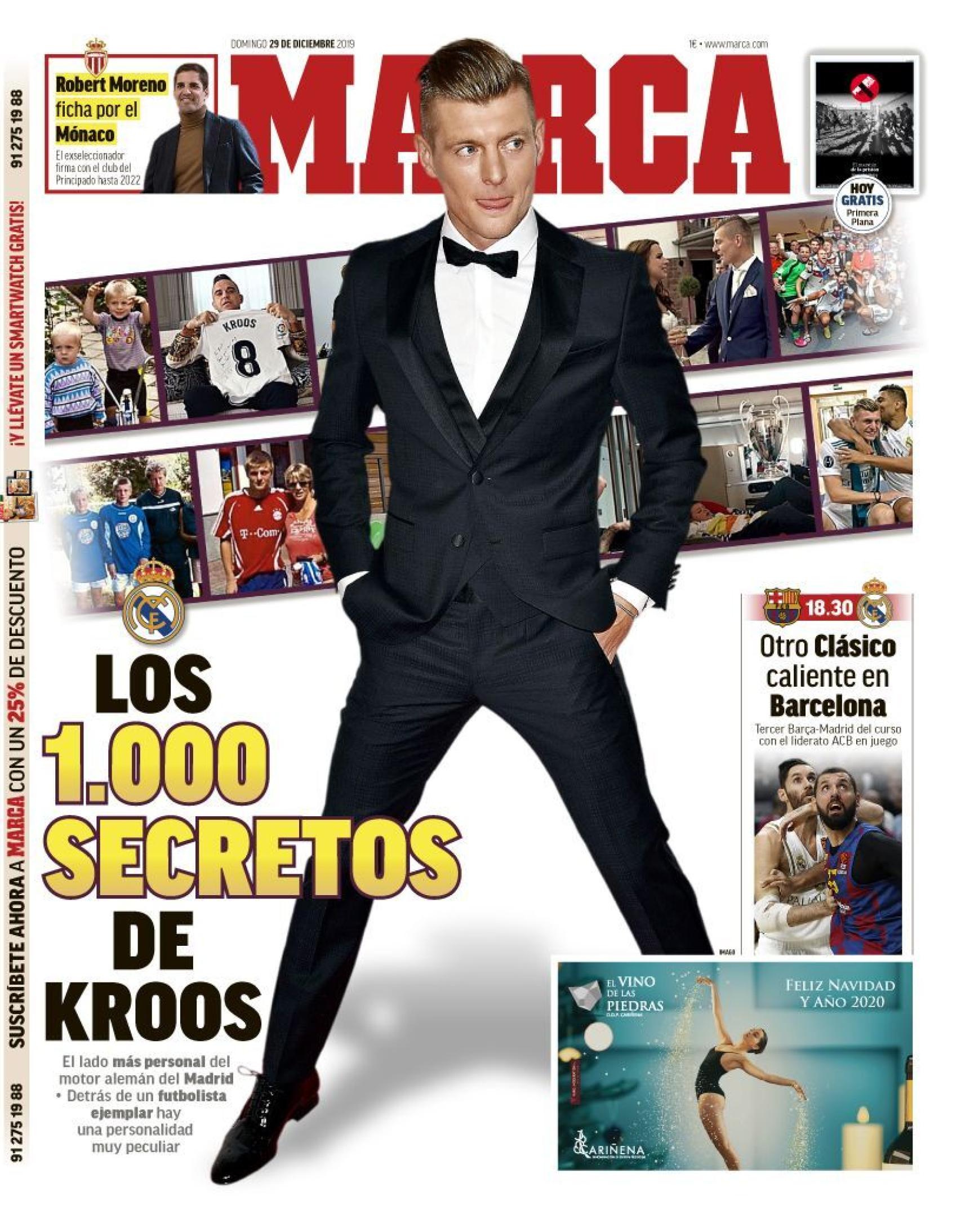 La portada del diario MARCA (29/12/2019)