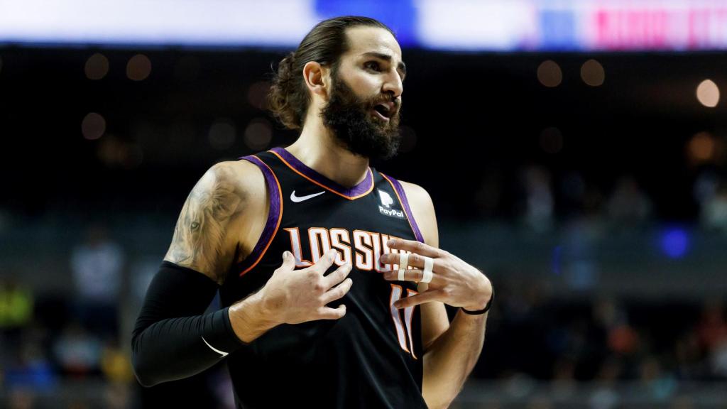 Ricky Rubio, en un partido de los Suns