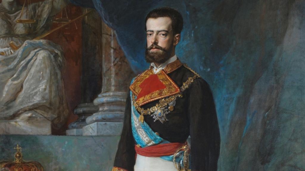 Retrato de Amadeo I, pintado por Vicente Palmaroli y González.