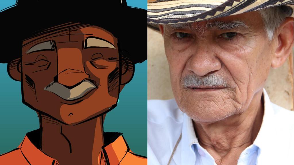 El 'Don' Emiliano del cómic es, en la vida real, Luis 'Lucho' Torres, líder de la comunidad de El Salado.