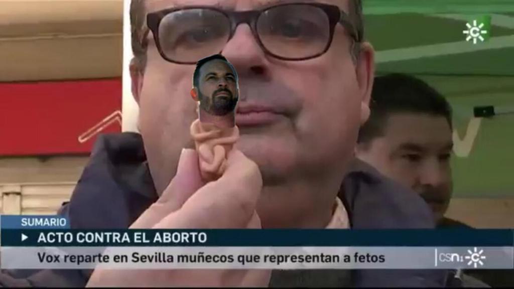 Uno de los 'memes' que se han hecho para reírse del acto