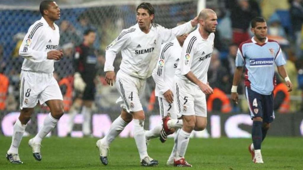 Zidane en su etapa como jugador del Madrid