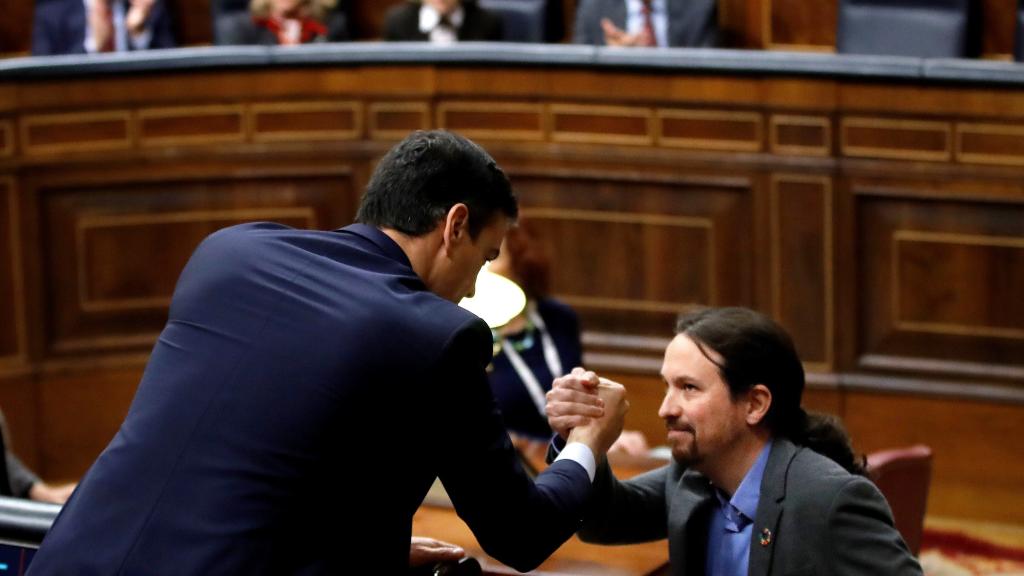 Pedro Sánchez y Pablo Iglesias.