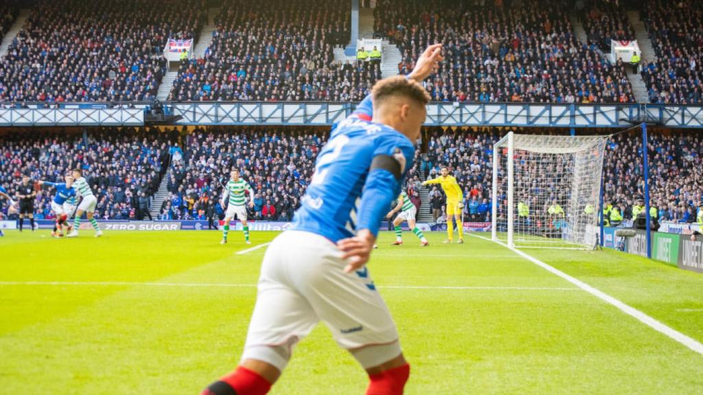 Imagen del Old Firm, derbi de Glasgow, donde todavía se respira la tensión entre católicos y protestantes. Foto: Pau Riera