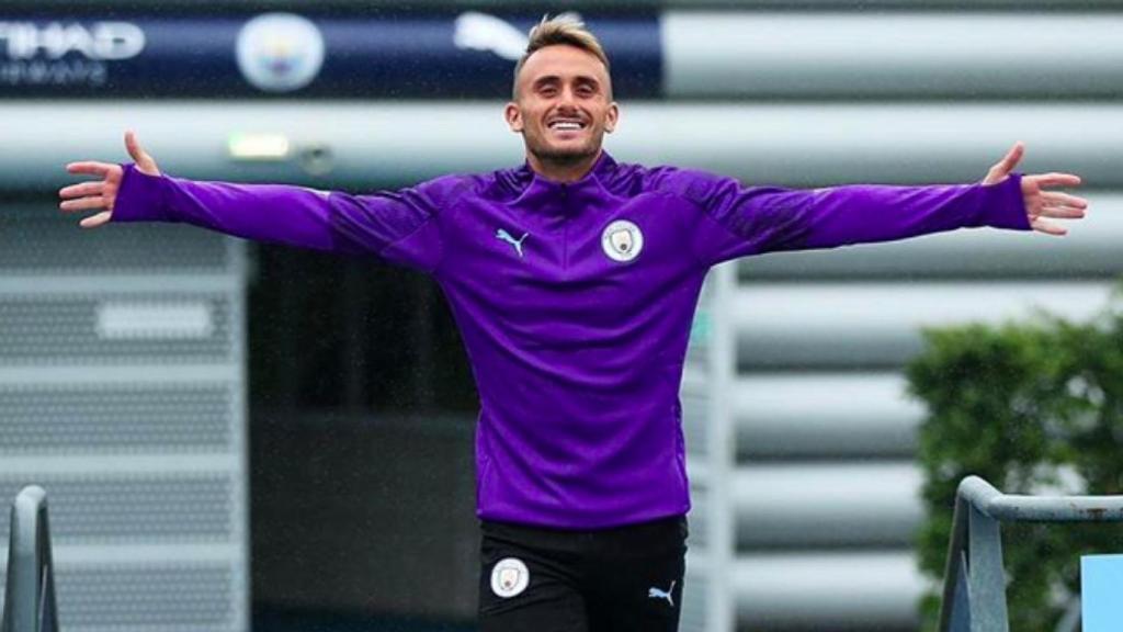 Aleix García, con el Manchester City