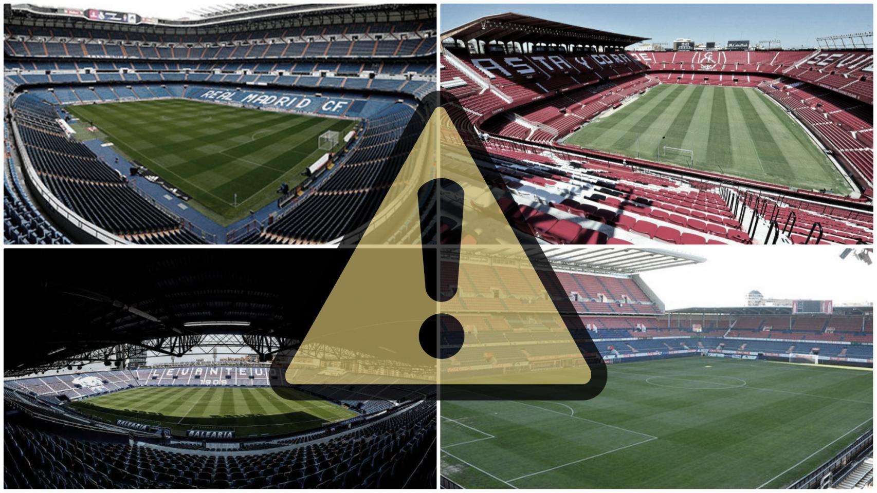 Las obras de los estadios y el parón por la crisis del coronavirus