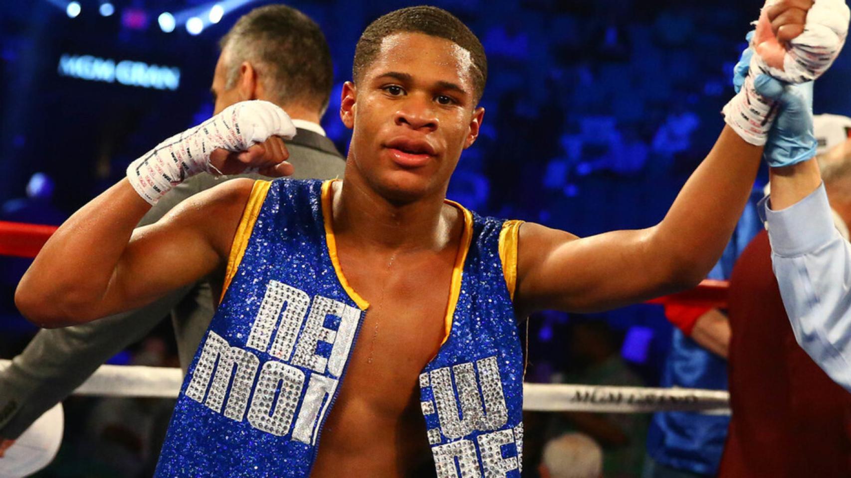 Devin Haney, boxeador estadounidense y protegido de Floyd Mayweather