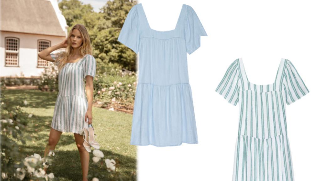 Hazte con un vestido de estampado primaveral y de diseño fluido.