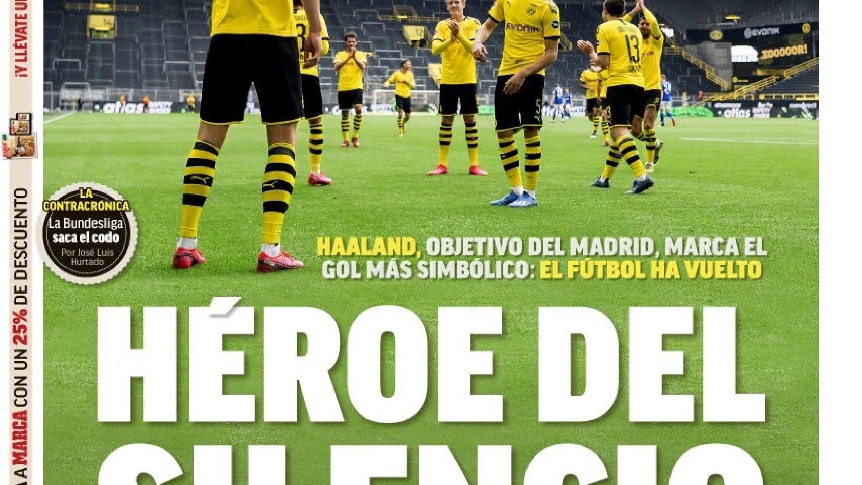 La portada del diario MARCA (17/05/2020)