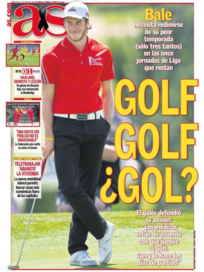 La portada del diario AS (27/05/2020)