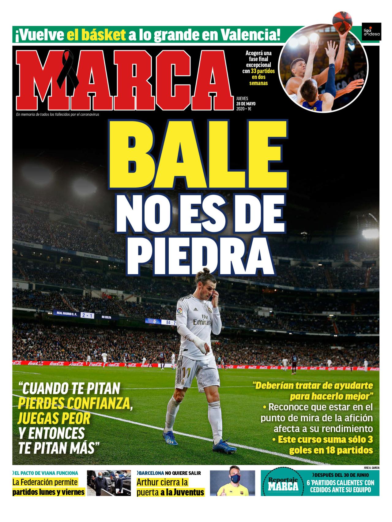 La portada del diario MARCA (27/05/2020)