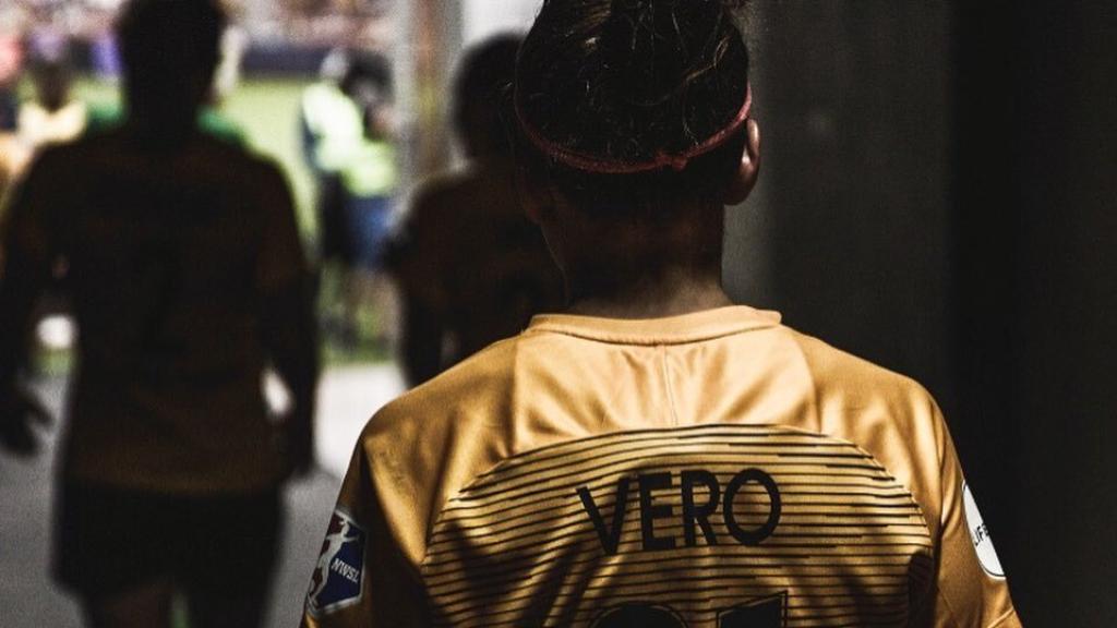 Vero Boquete, en un partido de los Utah Royals FC