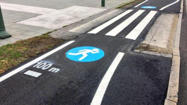 Carril runner de A Coruña.