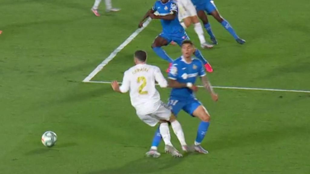 Penalti sobre Carvajal