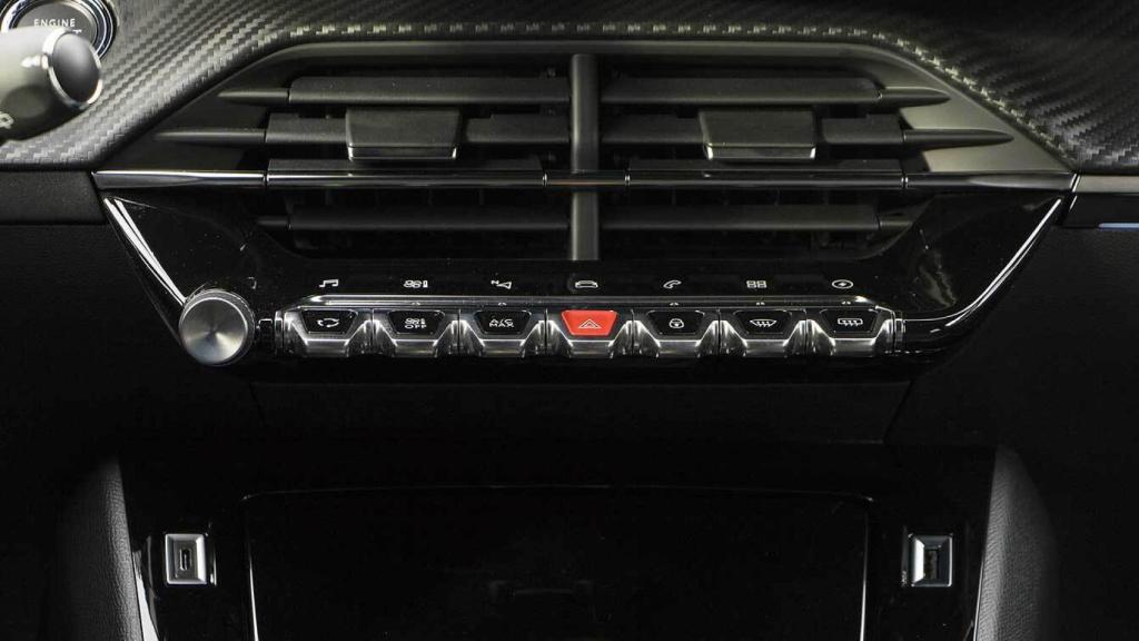 Teclas en forma de piano.