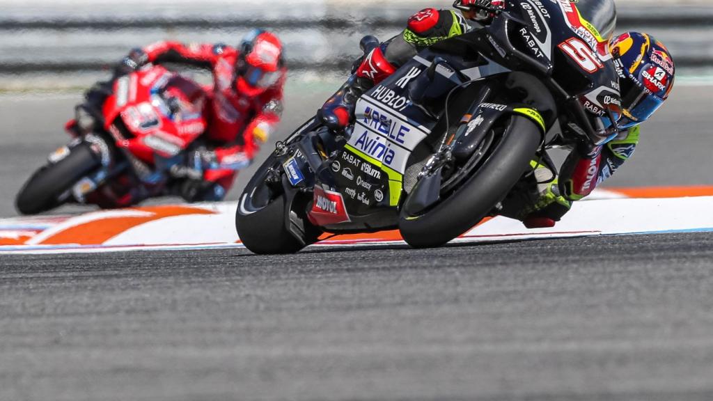 Johann Zarco, durante los entrenamientos del Gran Premio de la República Checa