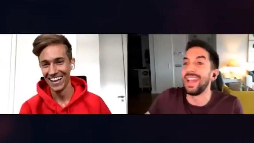 David Broncano y Marcos Llorente durante La Resistencia