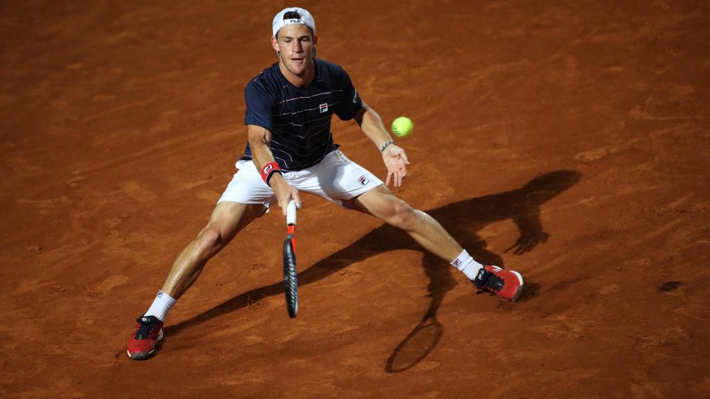 Schwartzman, durante el partido ante Nadal.