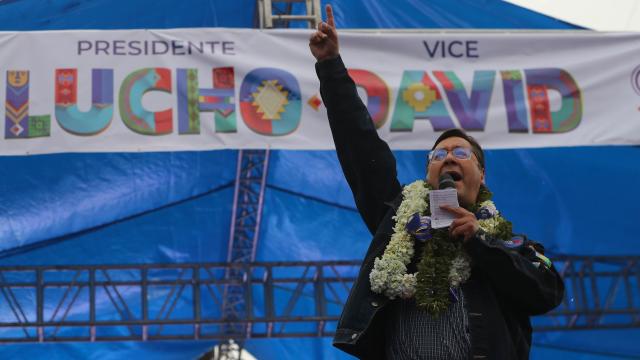 Luis Arce, candidato del MAS a la Presidencia de Bolivia.