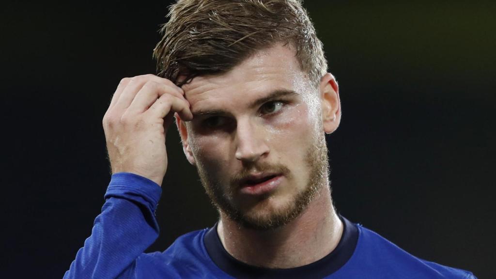 Timo Werner, en un partido del Chelsea en la Champions League 2020/2021